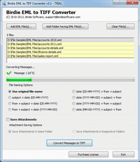Birdie EML to TIFF Converter to Convert EML Emails in TIFF Format